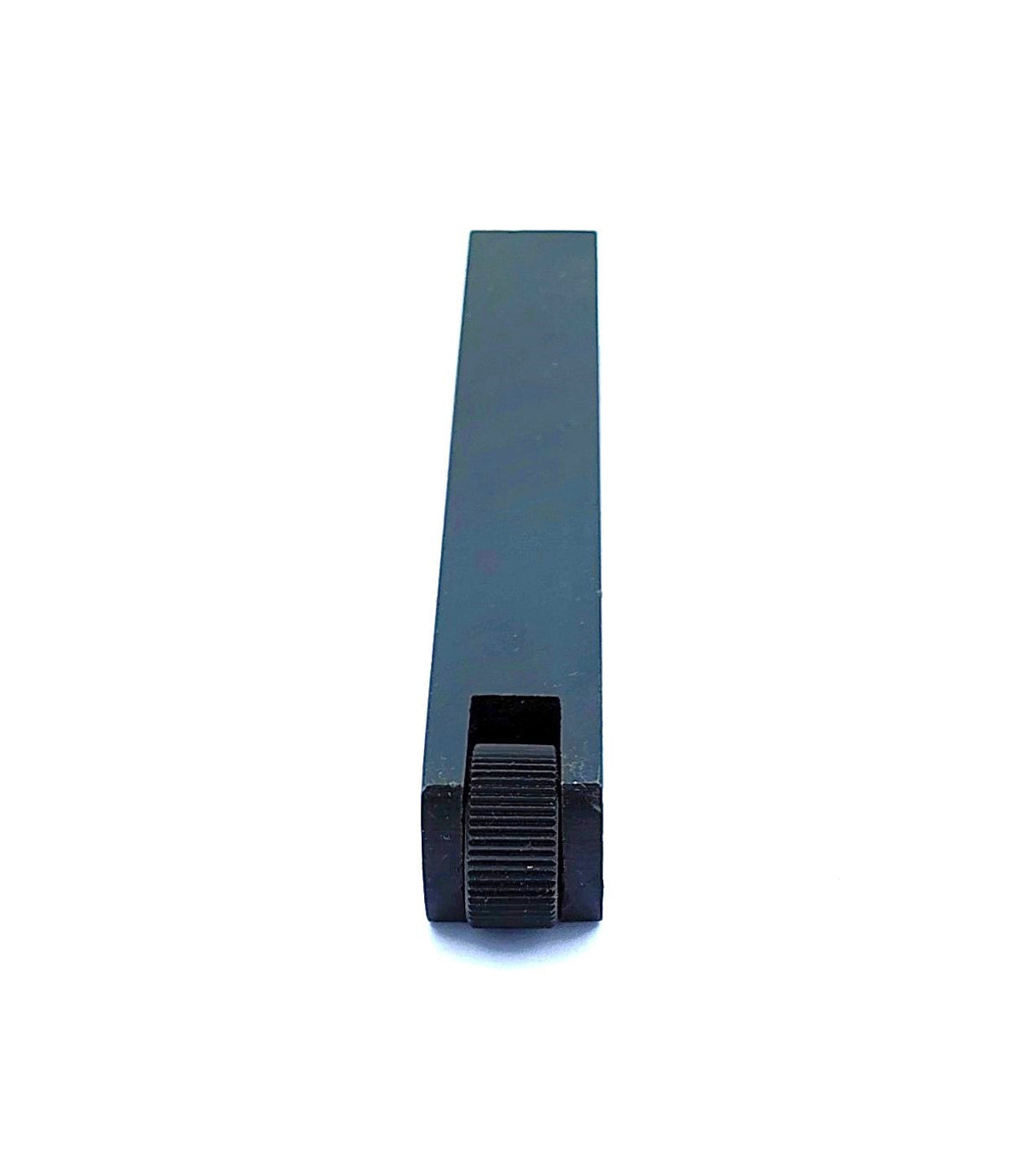 Metalworking knurling tool holder arm detail
