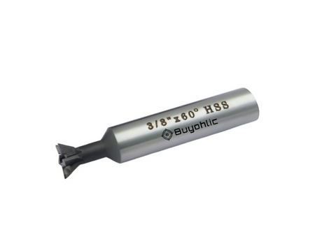 Dovetail Cutter HSS 60° – Durable Double-Edged End Mill Tool for Metalworking & Machining