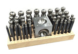 Precision Steel Dapping Block Doming Die Punch Jumbo Set of 37 Pcs- Jewelry Making,Shaping