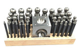 Precision Steel Dapping Block Doming Die Punch Jumbo Set of 37 Pcs- Jewelry Making,Shaping
