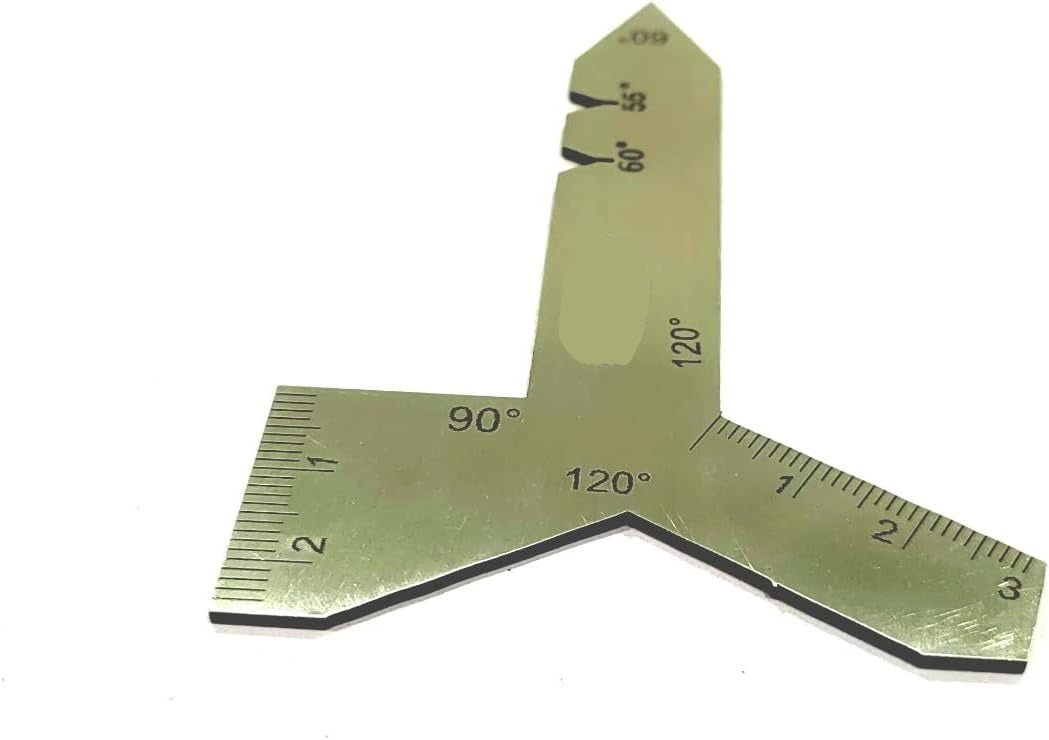 Stainless Steel Universal Grinding Gauge 55, 60, 90, & 120 Degrees Angle Tool