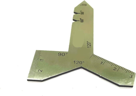 Stainless Steel Universal Grinding Gauge 55, 60, 90, & 120 Degrees Angle Tool