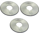 Pack of 3 Pcs Slitting Saw Cutting HSS M2 Blades- Keyway Hole