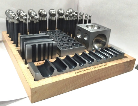 Precision Steel Dapping Block Doming Die Punch Jumbo Set of 44 Pcs- Jewelry Making,Shaping