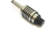 CNC compatible lathe live center with smooth rotation