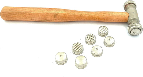 Multi Face Interchangeable Texture Texturing Hammer for Fashion Jewelry Tools