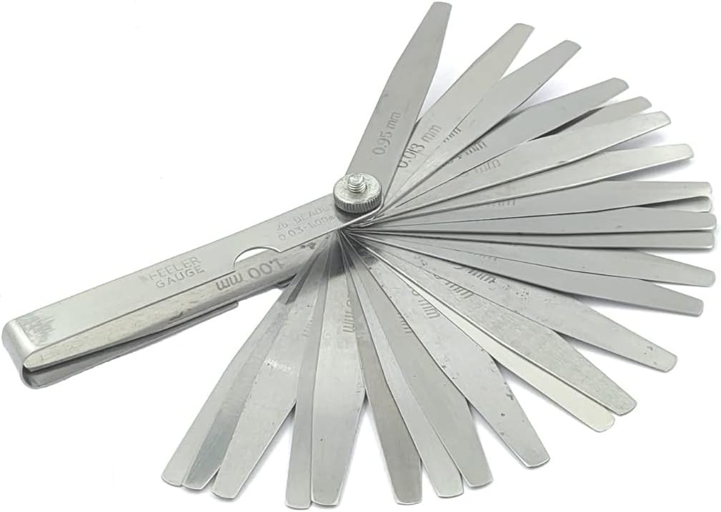 Feeler Gauge Metric Size Stainless Steel Precision Multi Blades Hand Tool Lathe