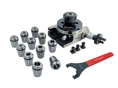 3" Inch I 80mm 4 slot Rotary Indexing table with ER Adopter & Spanner