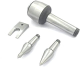 CNC Long Spindle Live Revolving Center MT4 with Interchangeable Tips Under 10 Microns Runout Lathe Turning
