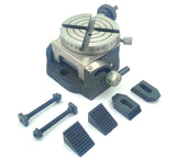 Horizontal Vertical 4" Inch II 100 mm Rotary Milling Indexing Table with M6 Clamp Kit