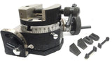 Milling Indexing 4"/100 mm Rotary Table Horizontal Vertical with Suitable Round Vices & Clamp Kits