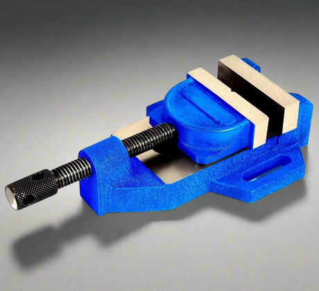 Caste Iron Drill Press Vise Vice Tilting Jaw- Steel Hardened Jaws