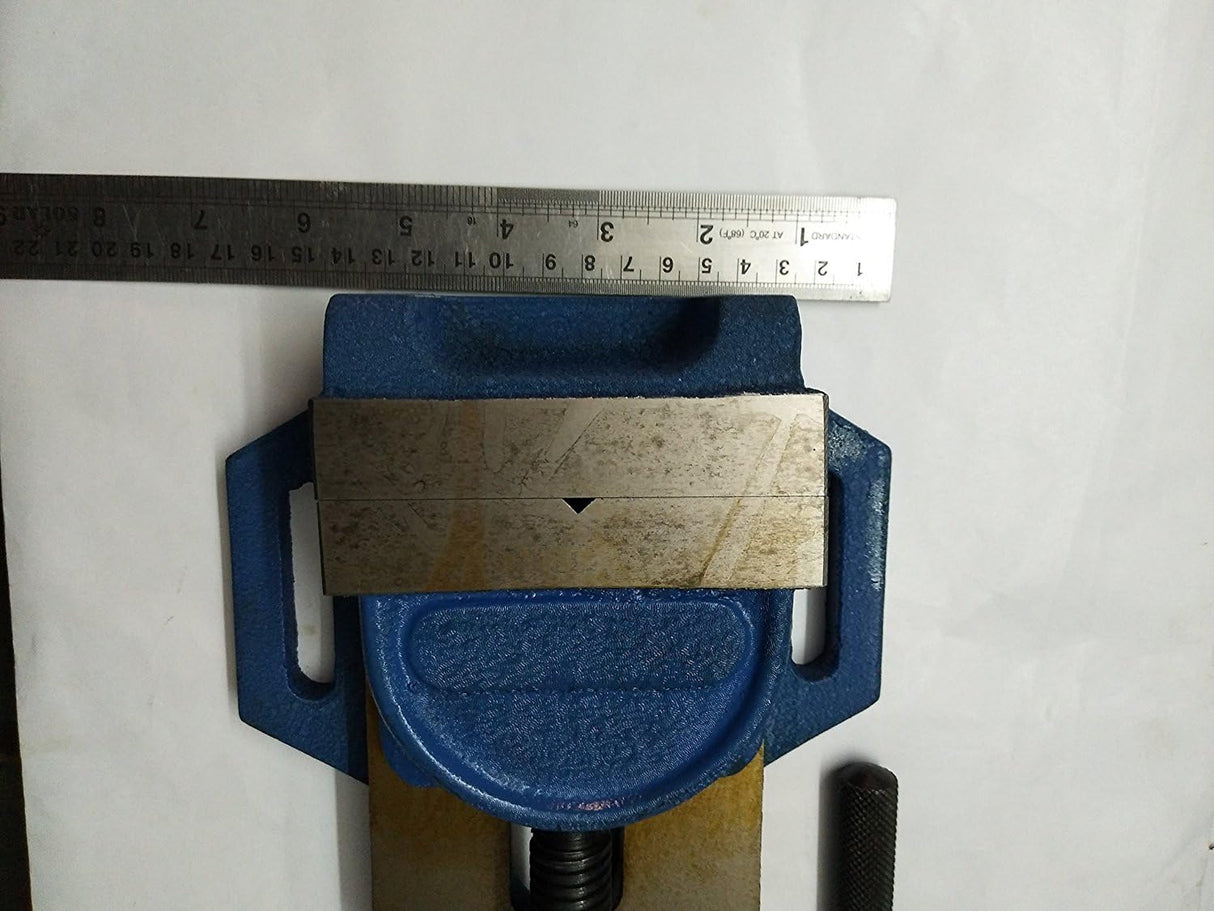 Caste Iron Drill Press Vise Vice Tilting Jaw- Steel Hardened Jaws