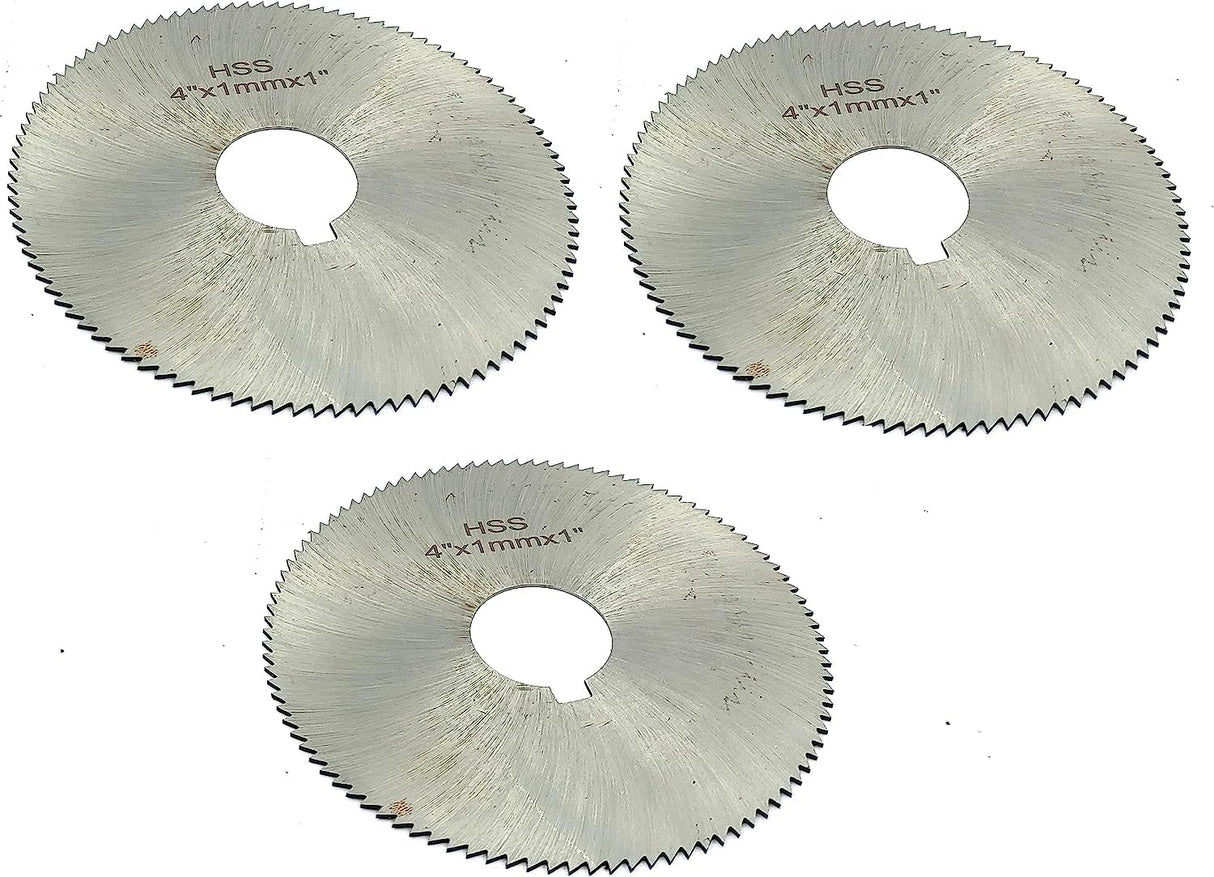 Pack of 3 Pcs Slitting Saw Cutting HSS M2 Blades- Keyway Hole