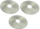Pack of 3 Pcs Slitting Saw Cutting HSS M2 Blades- Keyway Hole