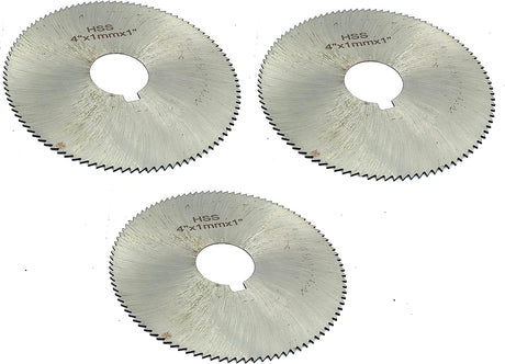 Pack of 3 Pcs Slitting Saw Cutting HSS M2 Blades- Keyway Hole