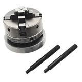 Small Chucks for 3" I 80 mm & 4" Inch I 100 mm Rotary tables with Steel Back Plates and Mini Lathes