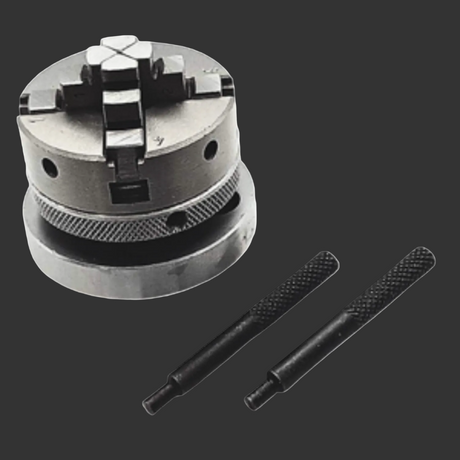 Small Chucks for 3" I 80 mm & 4" Inch I 100 mm Rotary tables with Steel Back Plates and Mini Lathes