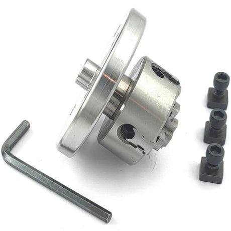 Small Chucks for 3" I 80 mm & 4" Inch I 100 mm Rotary tables with Steel Back Plates and Mini Lathes