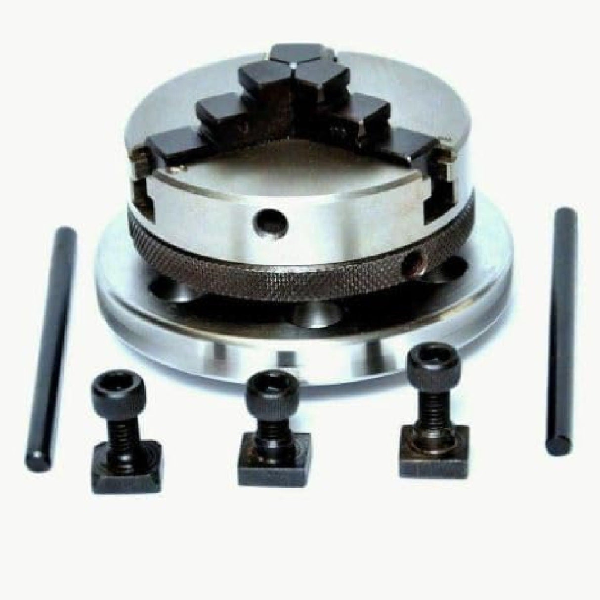 Small Chucks for 3" I 80 mm & 4" Inch I 100 mm Rotary tables with Steel Back Plates and Mini Lathes