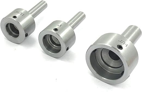 Round die holder with straight shank for precision threading