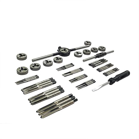 British Association Tap and Dies Set 0 to 10 BA II Supplied in Wooden Box