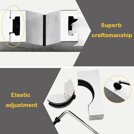 Adjustable Angle Block - 95 x 45 x 48 MM Multifunctional V Block Milling 0-60° for Milling Machine Planer