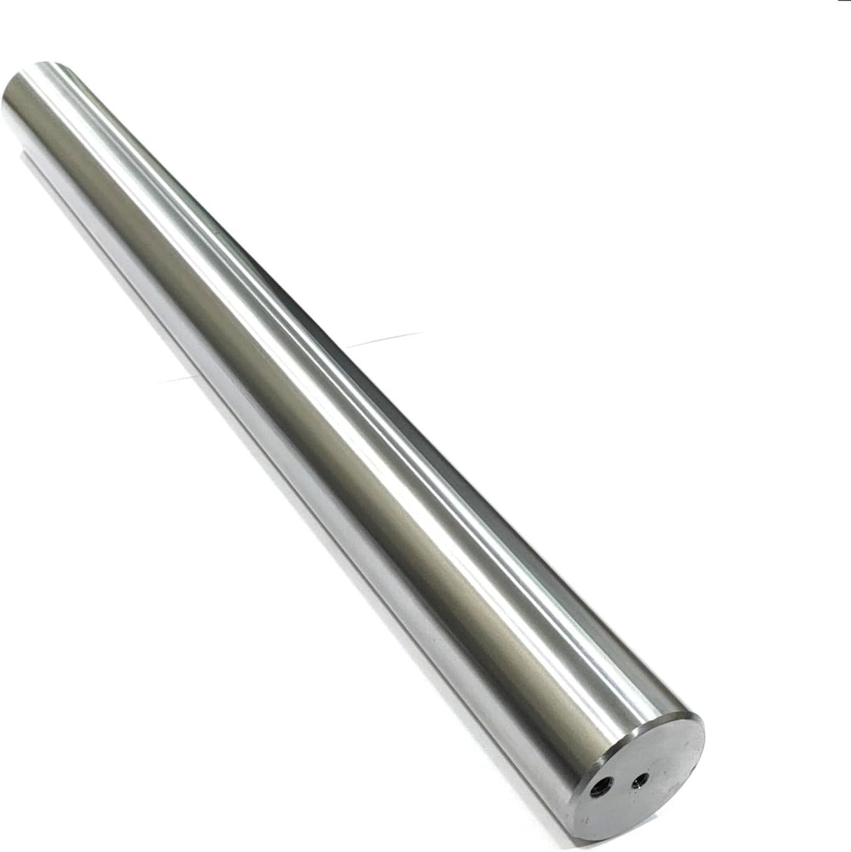 Cylindrical lathe alignment test bar close view