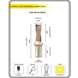 Indexable Insert U Drill 15.5 MM II Weldon Shank II Through Coolant II 10 pcs Carbide Inserts FREE
