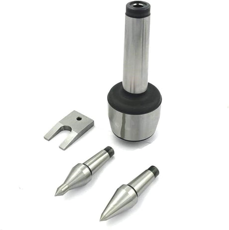 CNC Long Spindle Live Revolving Center MT4 with Interchangeable Tips Under 10 Microns Runout Lathe Turning