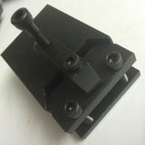 Side view showing installed Quick change tool post set