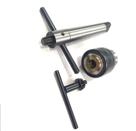 Lathe's Easy Tapping Attachment, Supplied Drill Chuck For Tapping, Reaming, & Drill Operations