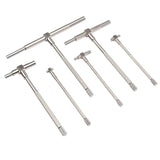 5/16'' to  6'' Telescoping Gage Set of 6 pcs T-Bore Hole Gauges Satin Chrome Finished