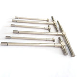 5/16'' to  6'' Telescoping Gage Set of 6 pcs T-Bore Hole Gauges Satin Chrome Finished