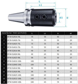 VMC Machine's Precision BT40 Side Lock Adaptor For Cylindrical Shank I Balanced @ 15000 RPM