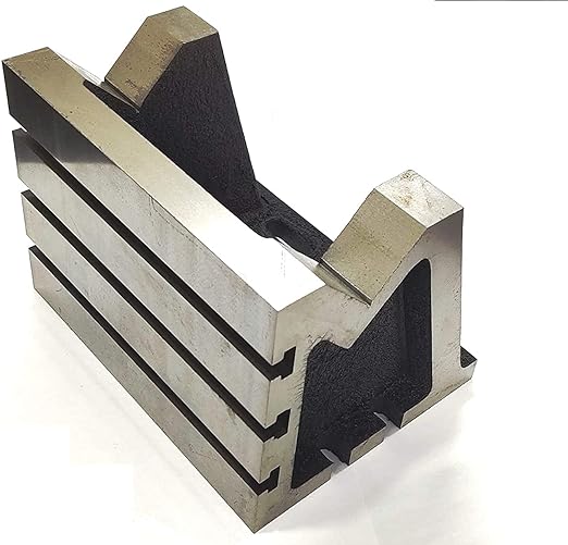 Graded Caste Iron Vee Angle Plates-stress Relieved Slotted