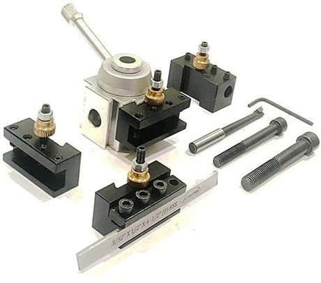 Aluminium Body Quick Change Tool Post Set for Mini Lathe Machine Tools