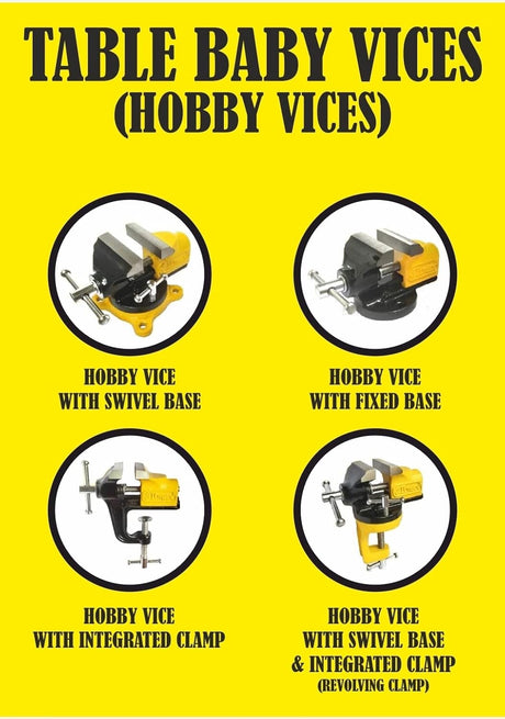 Professional Baby Portable Bench Clamping Vice Vise 360° Swivel Base Revolving Base