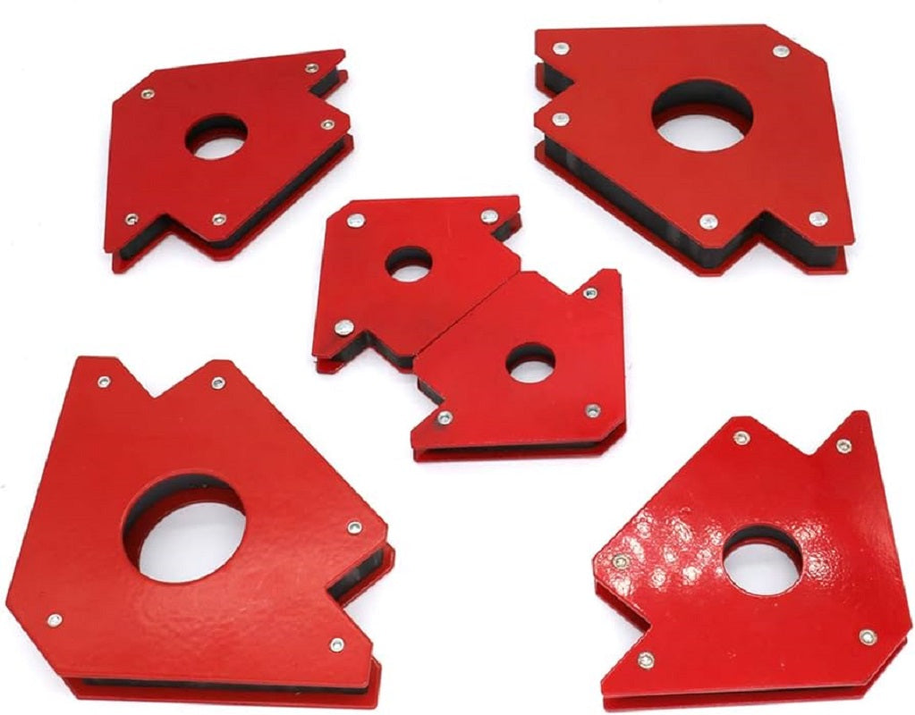 6pc Multi Angle Magnetic Welding Holder Clamps Set 2x3 Inch Arrow, 2x Triangle, 2x Mini,Welding tools