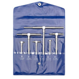 5/16'' to  6'' Telescoping Gage Set of 6 pcs T-Bore Hole Gauges Satin Chrome Finished