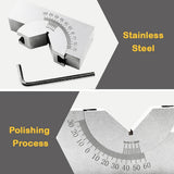 Adjustable Angle Block - 95 x 45 x 48 MM Multifunctional V Block Milling 0-60° for Milling Machine Planer