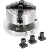 Small Chucks for 3" I 80 mm & 4" Inch I 100 mm Rotary tables with Steel Back Plates and Mini Lathes