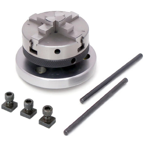 Small Chucks for 3" I 80 mm & 4" Inch I 100 mm Rotary tables with Steel Back Plates and Mini Lathes