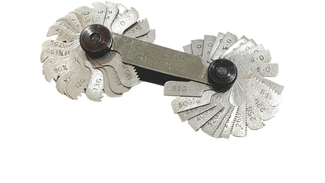 British Whitworth BSW & Metric Screws Bolts Pitch Measure Thread Gauge 51 Blades Gages