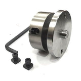 Rotary Table With 70 mm 4 Jaw Independent Chuck and back Plate