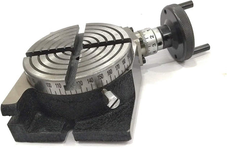4"/ 100 mm Regular Rotary Table With Small Chucks and back Plate