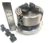 4"/ 100 mm Regular Rotary Table With Small Chucks and back Plate