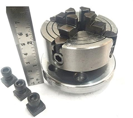 4"/ 100 mm Regular Rotary Table With Small Chucks and back Plate