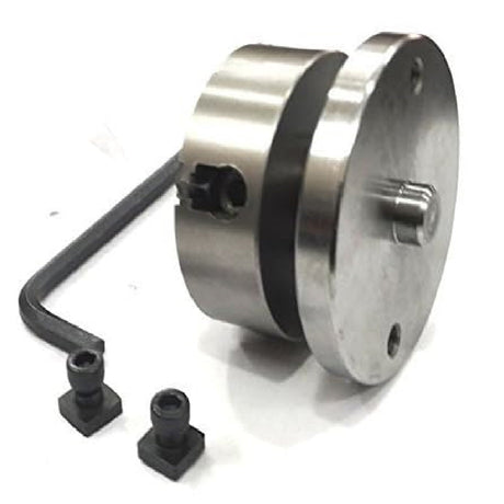 Small Chucks for 3" I 80 mm & 4" Inch I 100 mm Rotary tables with Steel Back Plates and Mini Lathes