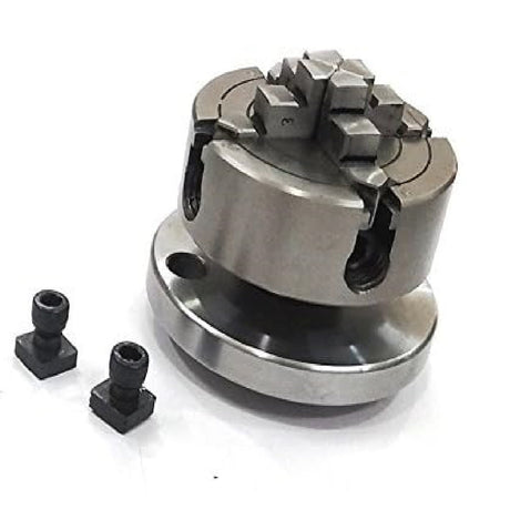 Small Chucks for 3" I 80 mm & 4" Inch I 100 mm Rotary tables with Steel Back Plates and Mini Lathes